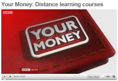BBC Your Money report on distance learning course complaints